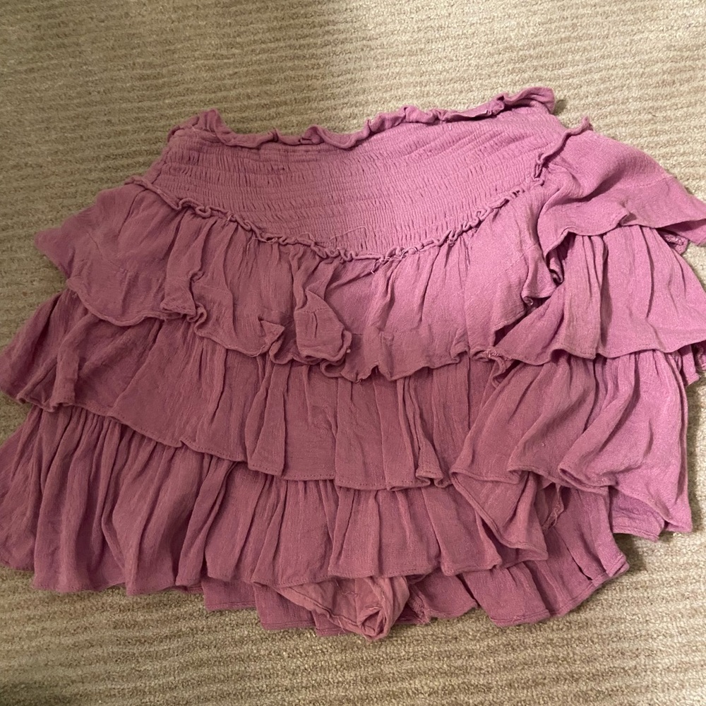 purple skirt